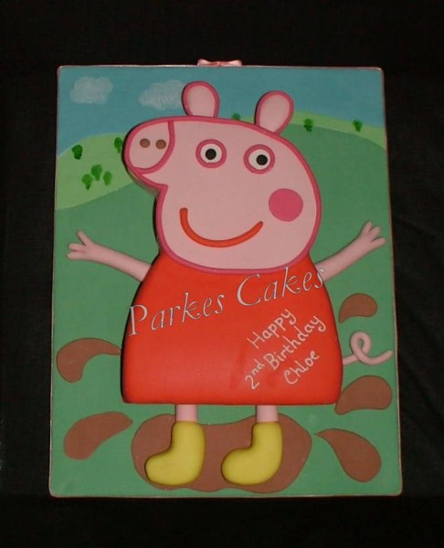 peppa pig birthday cake